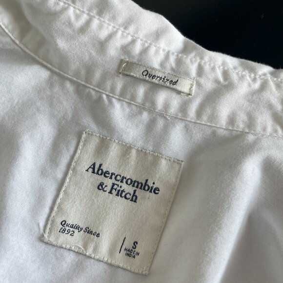 Abercrombie & Fitch White Button-Up Shirt - Picture 4 of 5